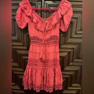 Red Free People mini dress